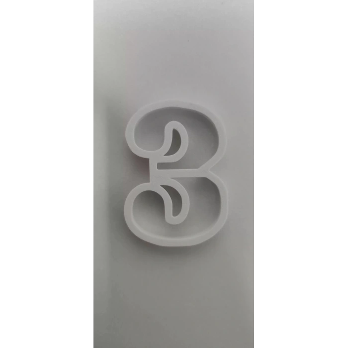 3 Rakam Kurabiye Kesici 8 cm