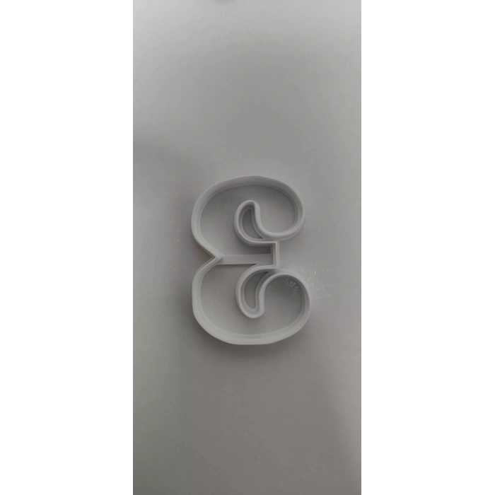 3 Rakam Kurabiye Kesici 8 cm