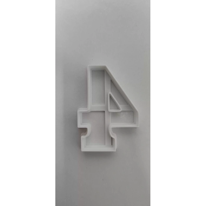 4 Rakam Kurabiye Kesici 8 cm