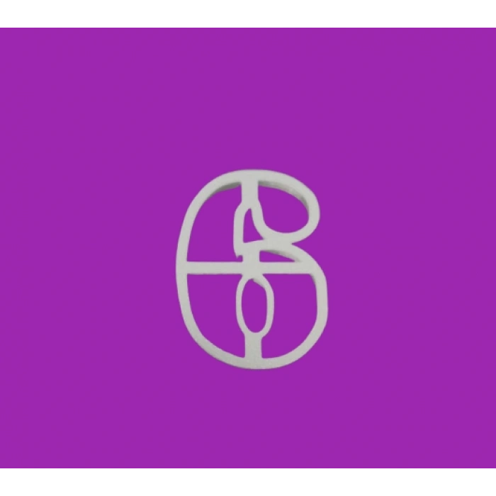 6 Rakam Kurabiye Kesici 8 cm