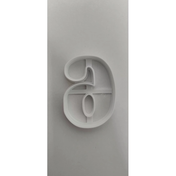 6 Rakam Kurabiye Kesici 8 cm