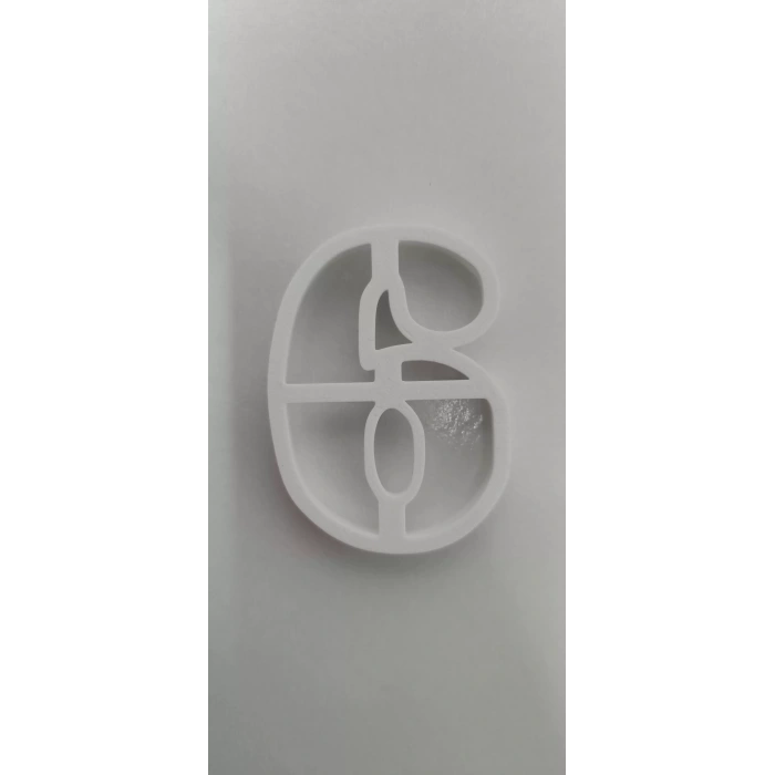 6 Rakam Kurabiye Kesici 8 cm