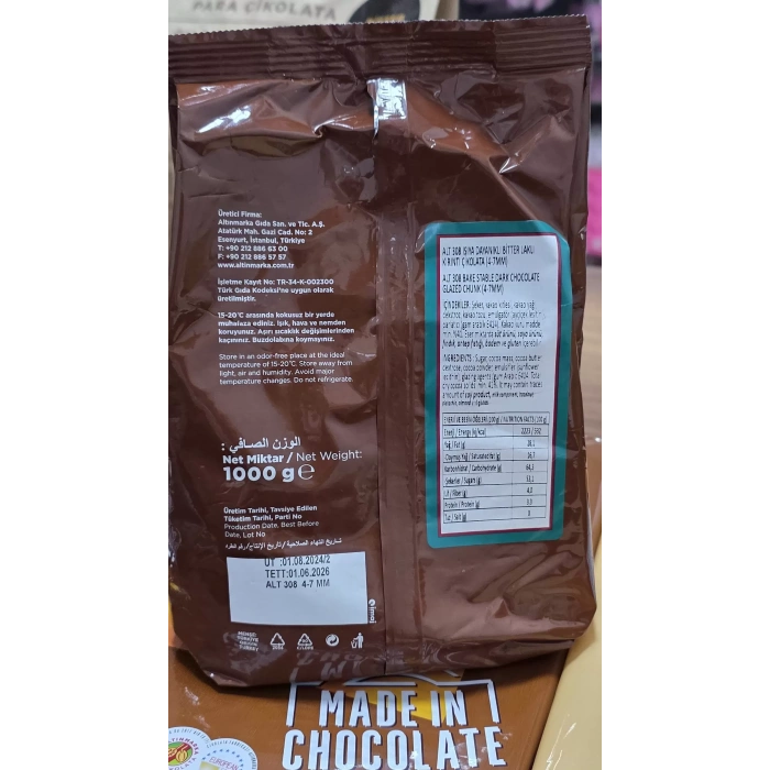 Altınmarka Bitter Kırıntı Çikolata 1 kg