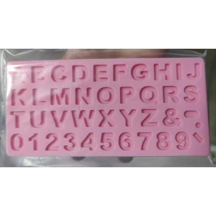 Büyük Boy Büyük Harf Alfabe & Sayı Silikon Kalıp