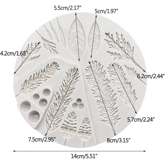 Yapraklar Silikon Kalıp