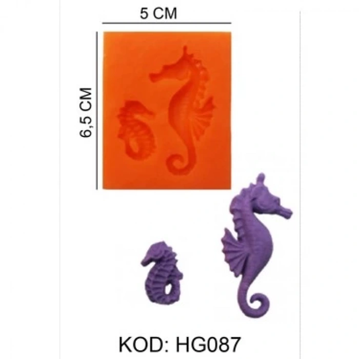 Cesil İki Boy Denizatı Silikon Kalıp 5*6 cm