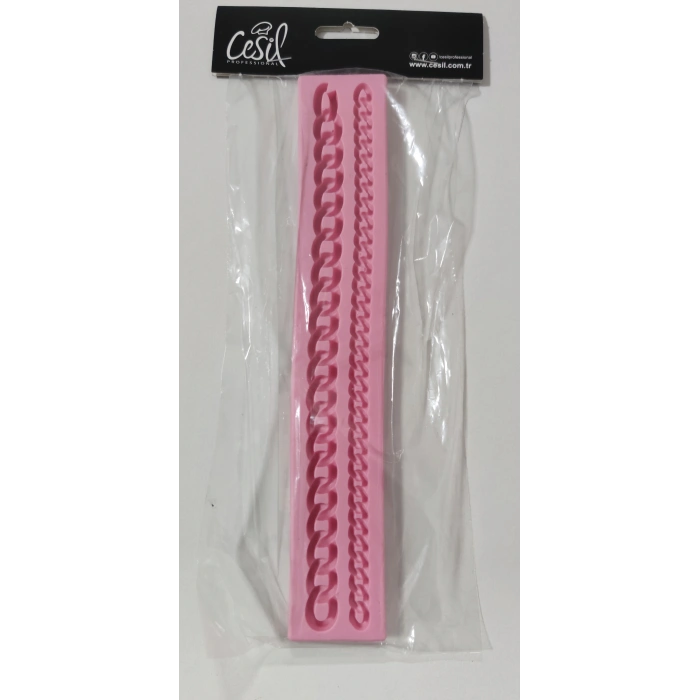 Cesil Çanta Zinciri Bordür Silikon Kalıp 27*4.5 cm