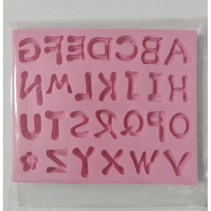Cesil Kabartmalı Alfabe Silikon Kalıp