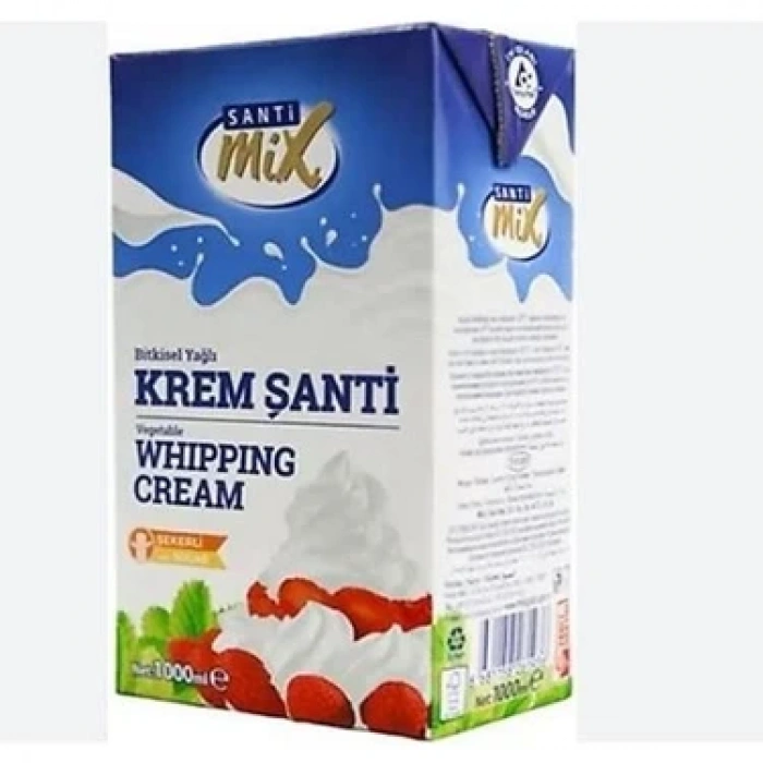 Şanti Mix UHT Şekerli Bitkisel Sıvı Şanti %26 Yağ