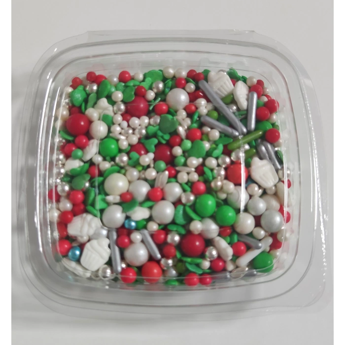 Süsleme Şekeri Sprinkles Draje Yılbaşı 100 Gr
