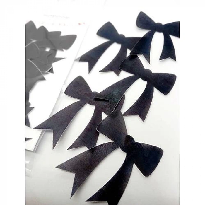 Yenilebilir Kağıt Kullanıma Hazır İnce Fiyonklar Siyah