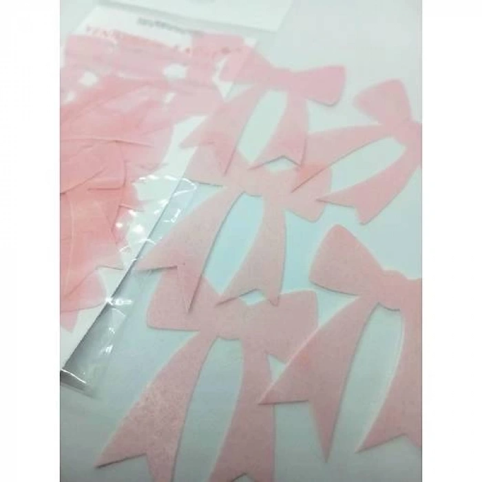 Yenilebilir Kağıt Kullanıma Hazır İnce Fiyonklar Pembe