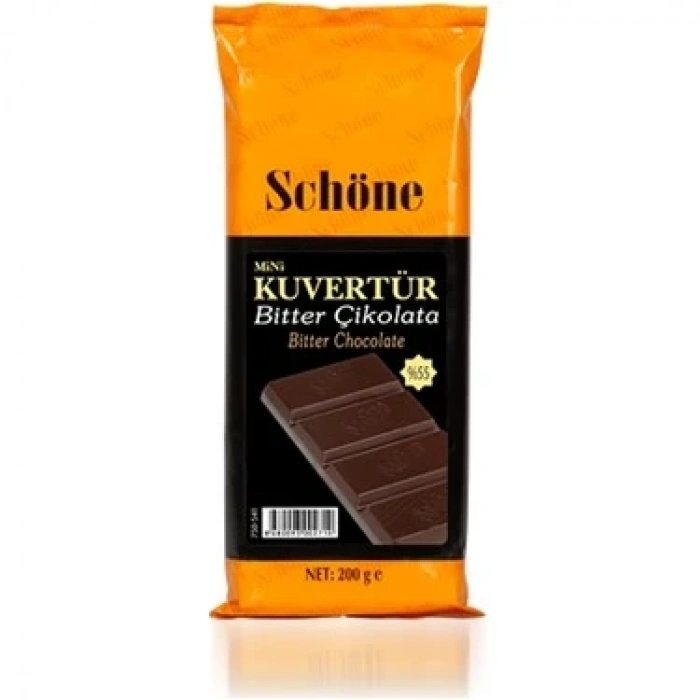 Ovalette Schöne Mini Bitter Kuvertür Çikolata 200 gr % 55 BİTTER