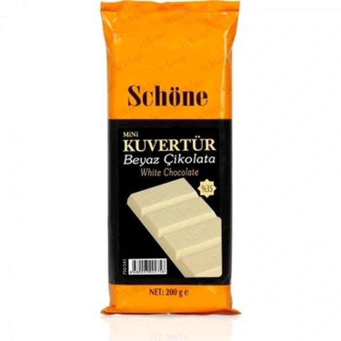 Ovalette Schöne Mini Beyaz (Fildişi) Kuvertür Çikolata 200 gr