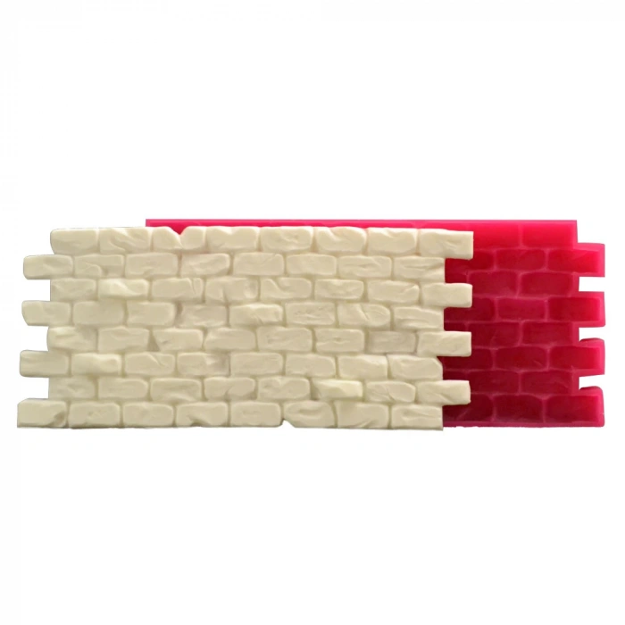 Cesil Tuğla Duvar Dekor Büyük Silikon Kalıp 15x7.5 cm