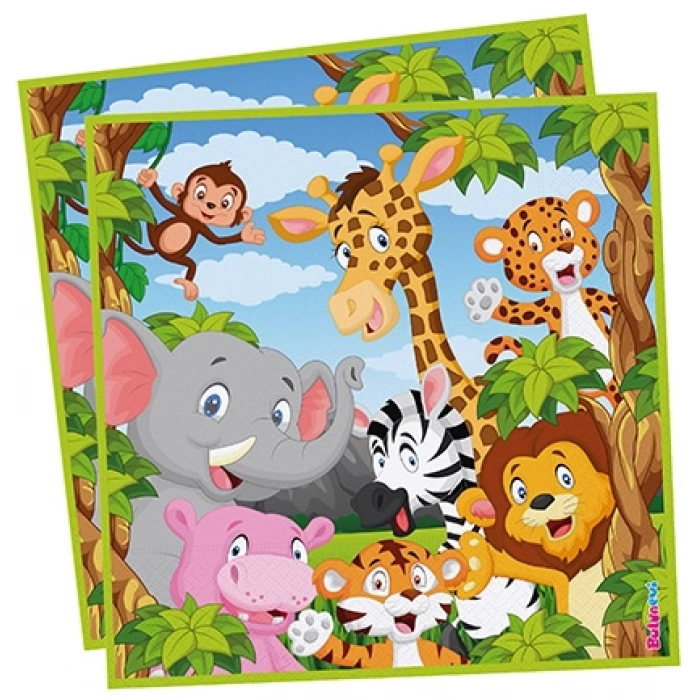 Lisanslı Safari Kağıt Peçete 16 Parça