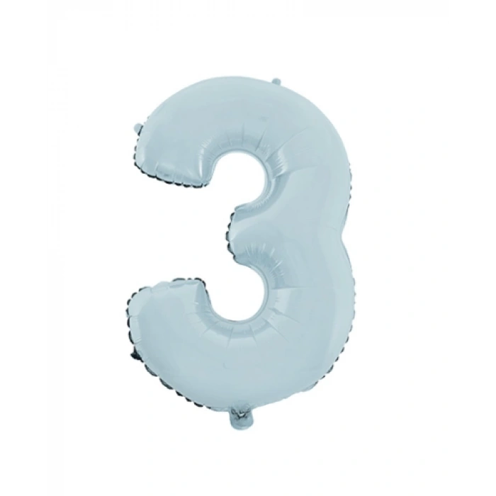 FOLYO BALON 66 CM 3 RAKAM MAVİ 26(HELYUMA UYGUN)