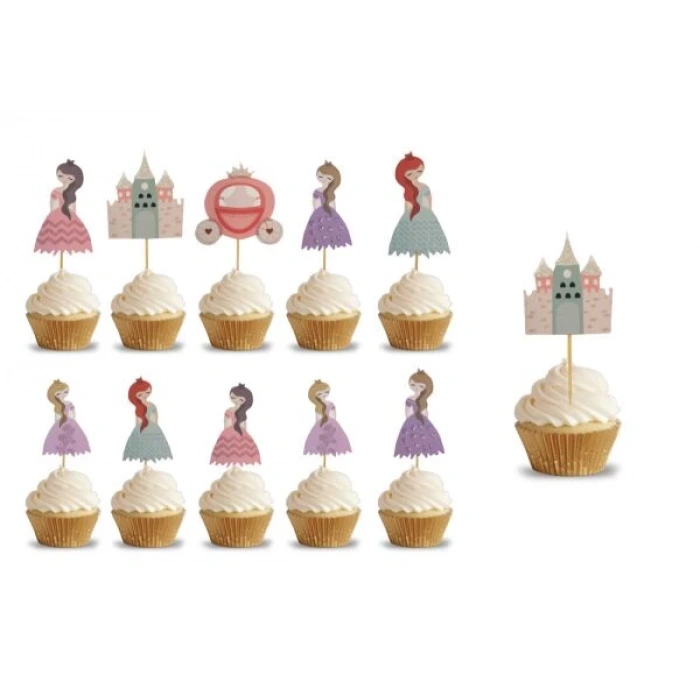 Kürdan Prenses Şatolu Baskılı 10 Parça