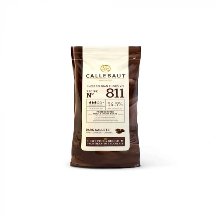 Callebaut 811 Bitter Damla Drop Kuvertür Çikolata (bölünmüş) 500 gr-1 kg seçenekli