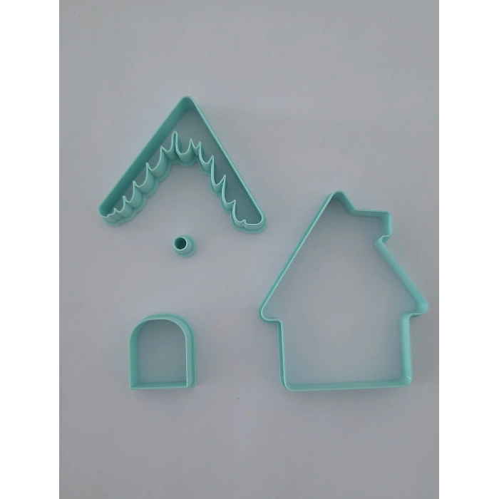 Gingerbread house Zencefil Ev Kurabiye Kesici Kalıp Set