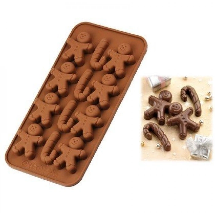 Silikon Çikolata Kalıbı Yılbaşı