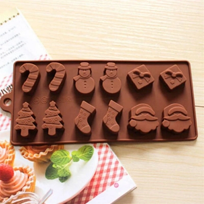 Yılbaşı Silikon Kalıp Çikolata