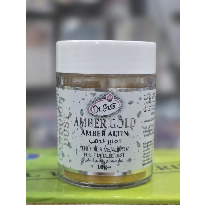 Dr Gusto Amber Gold Metalik Toz Boya 10 gr