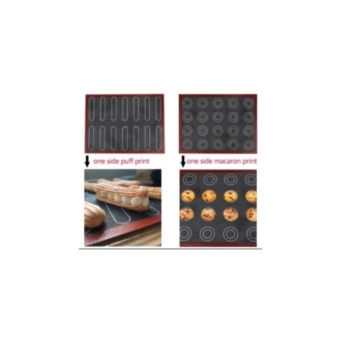Çift Taraflı Makaron Ve Ekler Silpatı 30x40cm