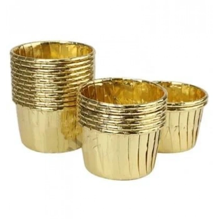 Cupcake Kapsül 25 li (Gold-Gümüş Seçenekli) 50x39