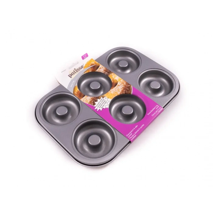 6 lı Donut Kalıbı Teflon (Donut çapı 7 cm )