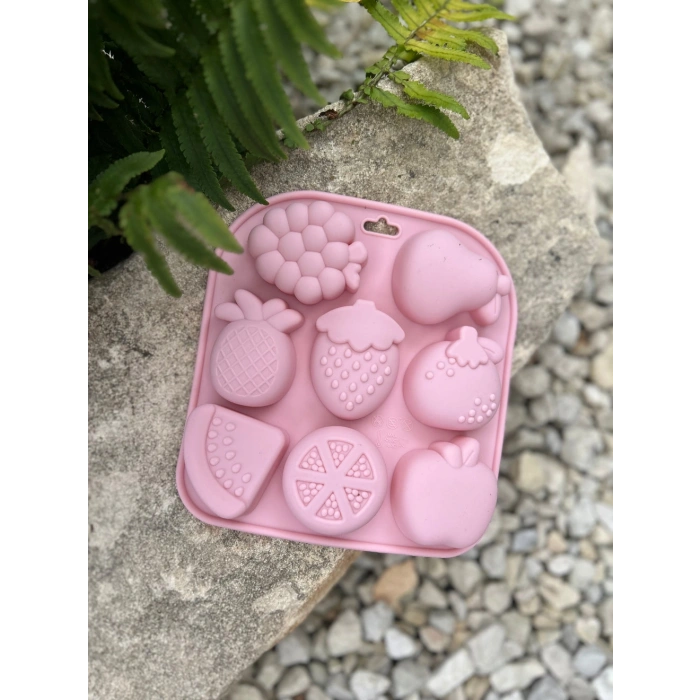 Meyveler Silikon Kek Çikolata Jelibon Kalıp