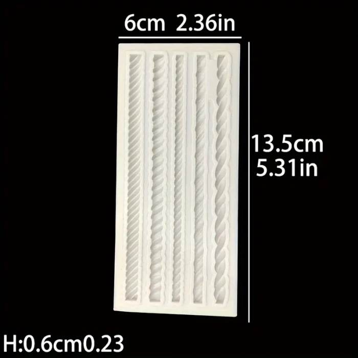 5 li Burgu Silikon Kalıp Küçük Boy