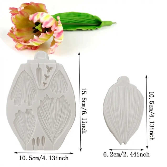 Şakayık Çiçeği Silikon Kalıp Damarlayıcı