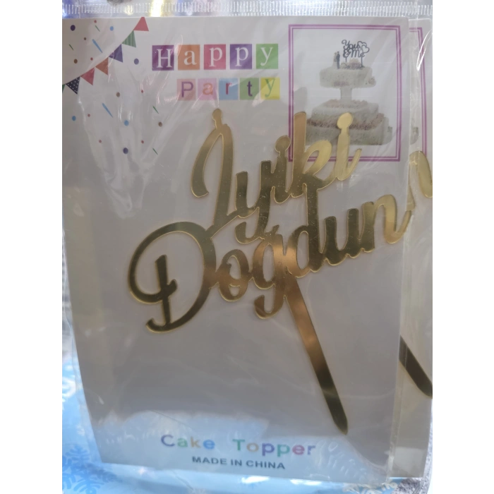 İyi ki Doğdun Pleksi Gold