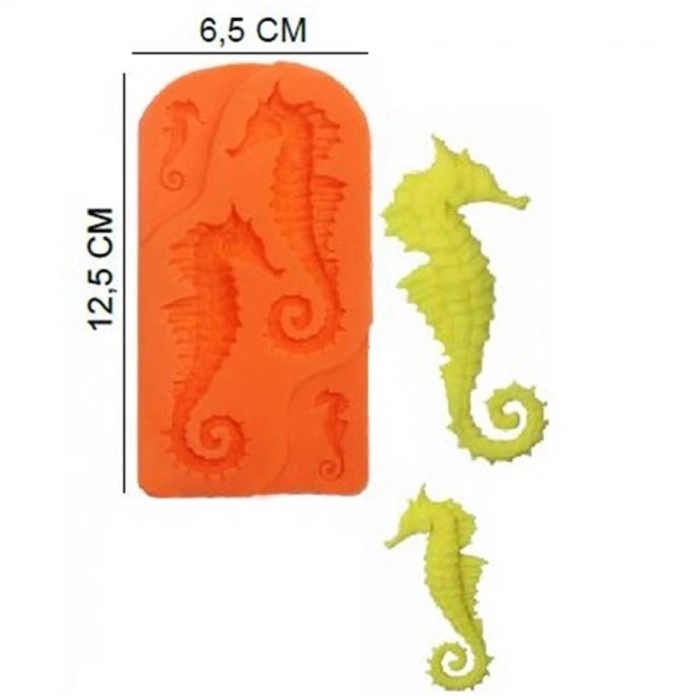 HG105 4 lü Deniz Atı denizatı Silikon Kalıp