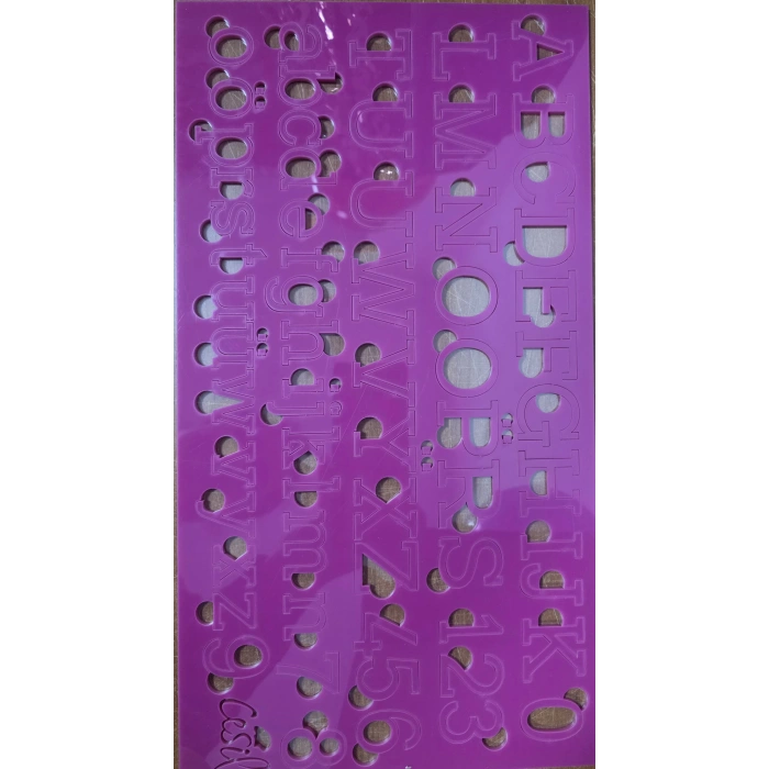 Cesil Kaligrafi Alfabe Rakam Set Düz Yazı