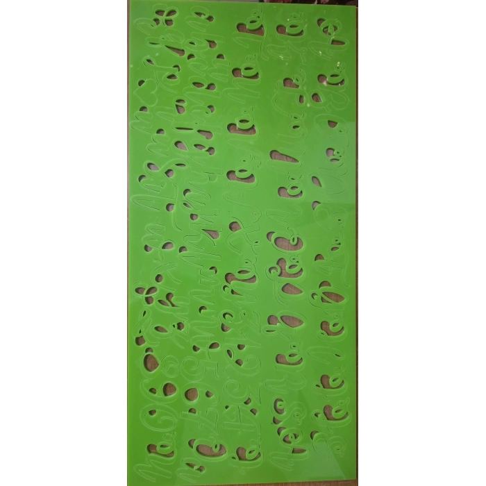 Cesil Kaligrafi Curly Alfabe Rakam Set