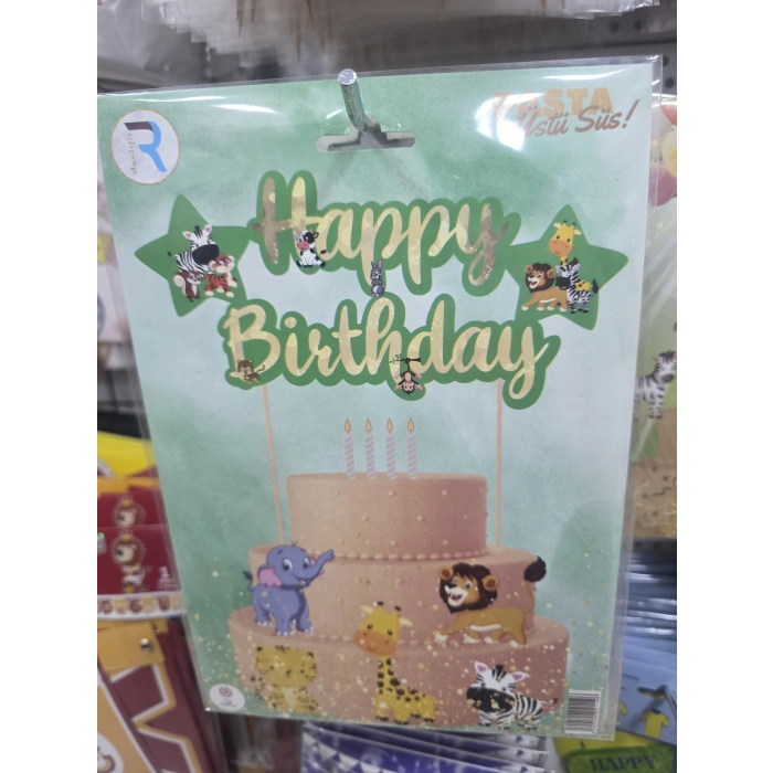 Safari Pasta Üstü Çubuklu Süs