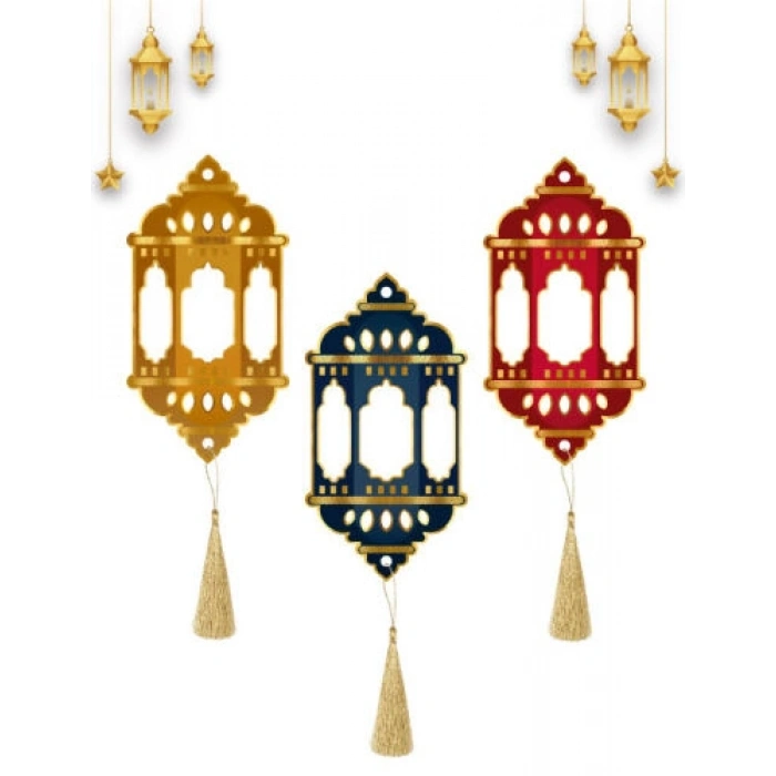 Dekoratif Fener Tavan Süsü 3 lü