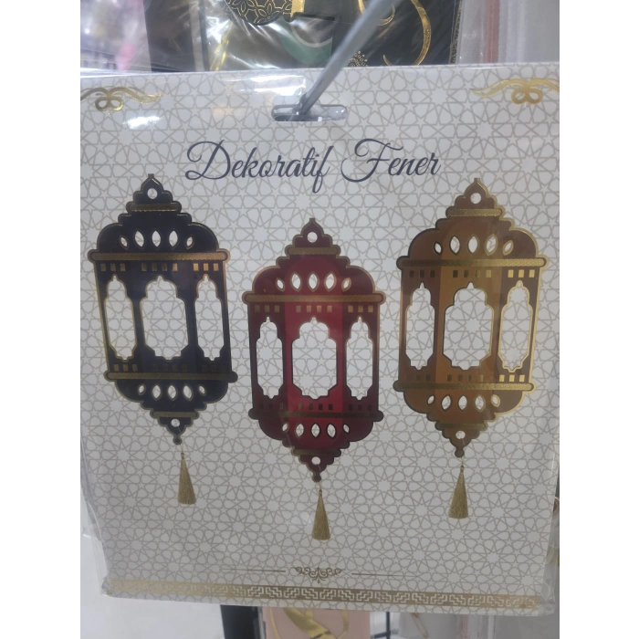 Dekoratif Fener Tavan Süsü 3 lü