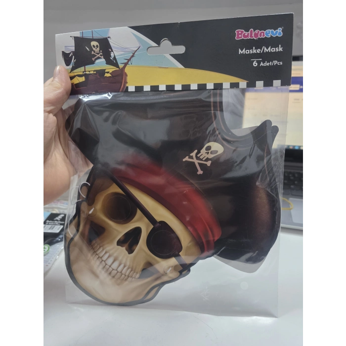 Korsan maske 6 lı Balonevi