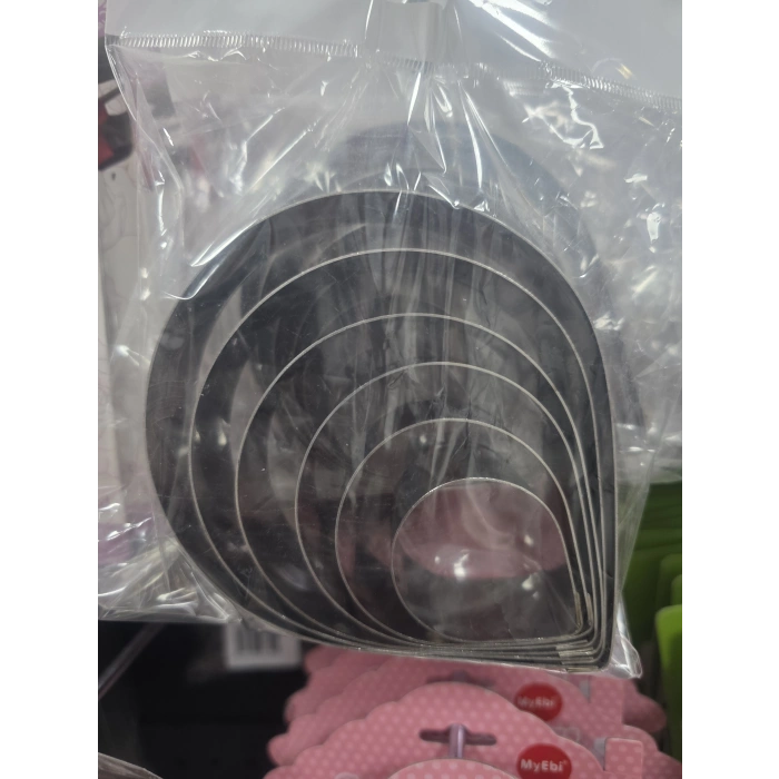 6 lı Metal Gül Çiçek Yaprak Kesici