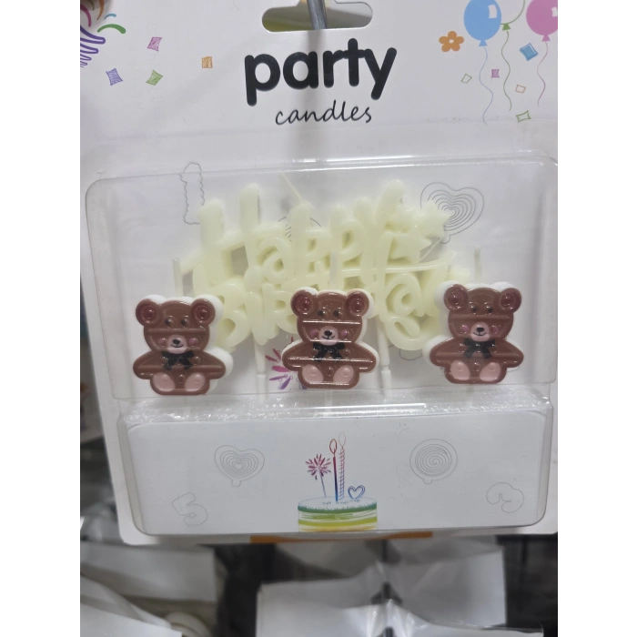 Ayıcık Temalı Happy Birthday Mum