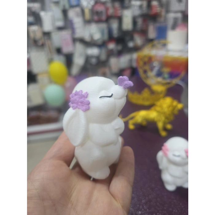 Tavşan Figürü 8 cm Renk Seçenekli