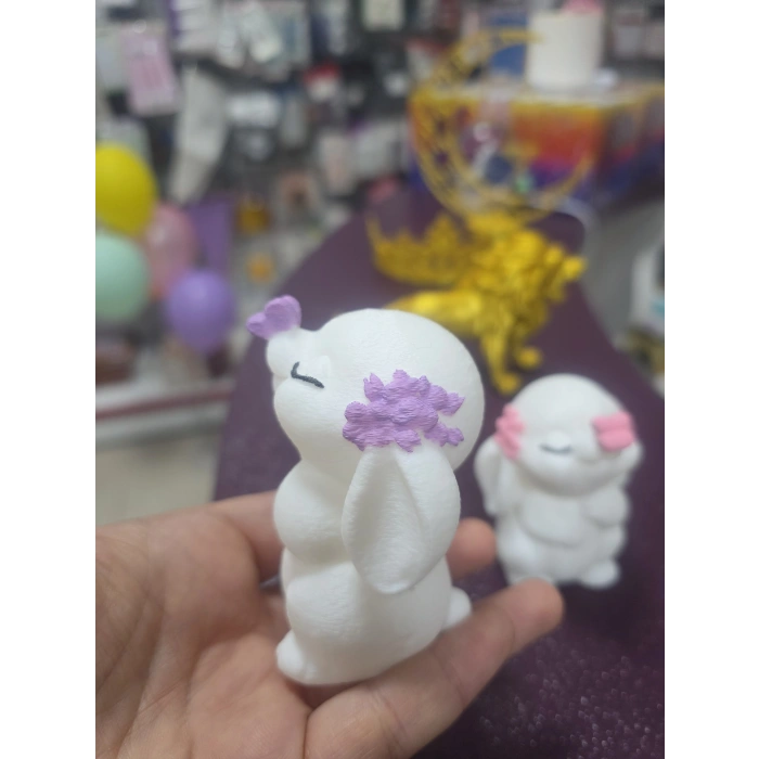 Tavşan Figürü 8 cm Renk Seçenekli