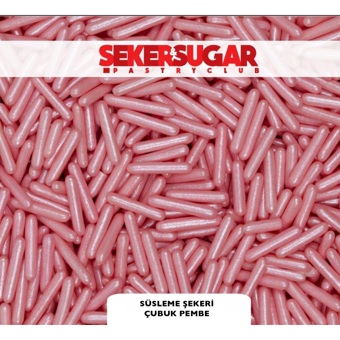 Şeker Sugar Toz Pembe Çubuk Şeker 100 gr
