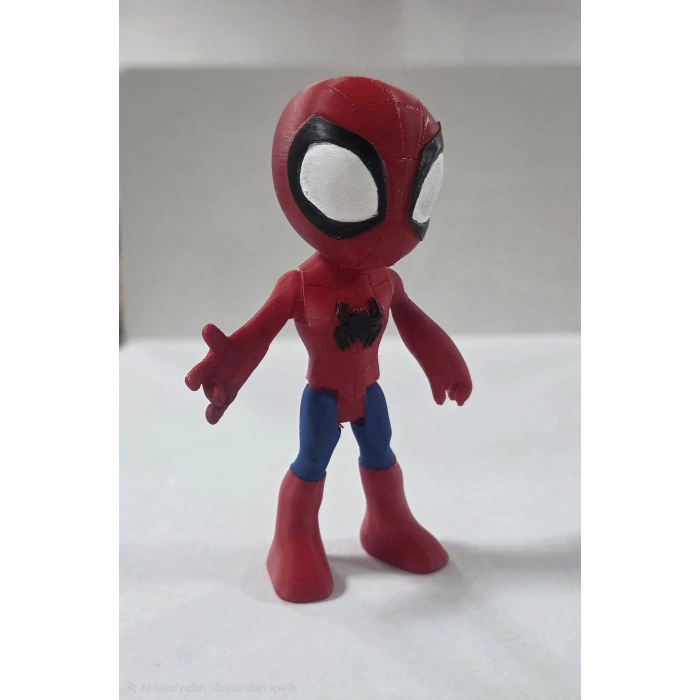 Spidey Spiderman 3d Baskı Figür 10 cm 1 adet