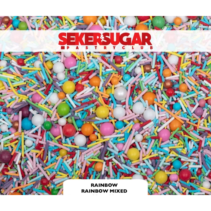 Şeker Sugar Rainbow Gökkuşağı Karışık Şeker 100 gr