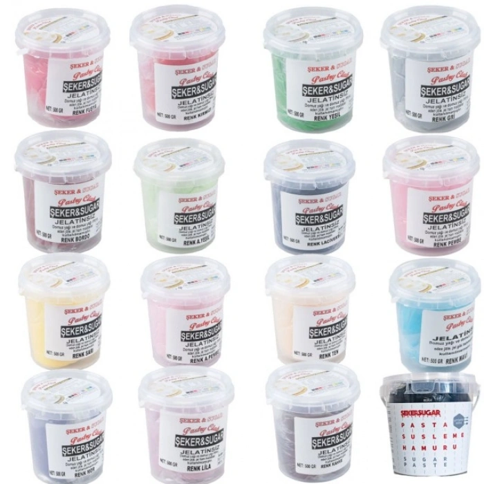 Şeker Sugar Şeker Hamuru 500 gr (Renk Seçenekli)