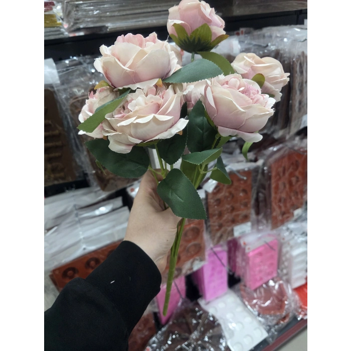 Yapay Çiçek Şakayık Gül Erengül Buket